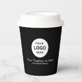 Business Logo Professional Paper Cup Papieren Bekers (Voorkant)