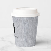 Business Logo Professional Paper Cup Papieren Bekers (Links)