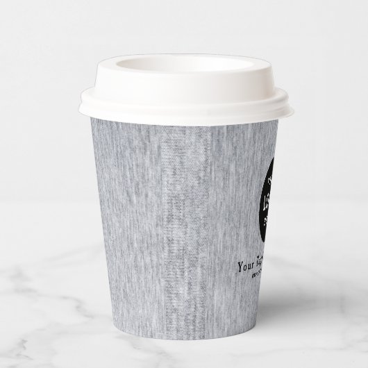 Business Logo Professional Paper Cup Papieren Bekers (Rechts)