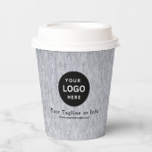 Business Logo Professional Paper Cup Papieren Bekers (Voorkant)
