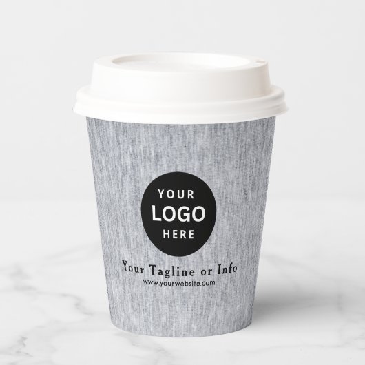 Business Logo Professional Paper Cup Papieren Bekers (Voorkant)