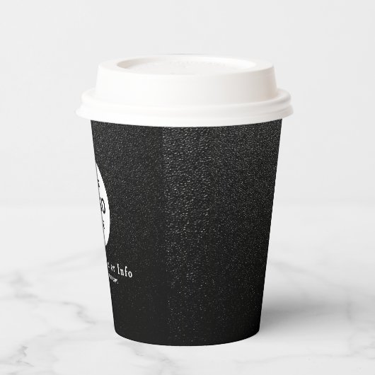 Business Logo Professional Paper Cup Papieren Bekers (Links)