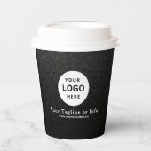 Business Logo Professional Paper Cup Papieren Bekers (Voorkant)