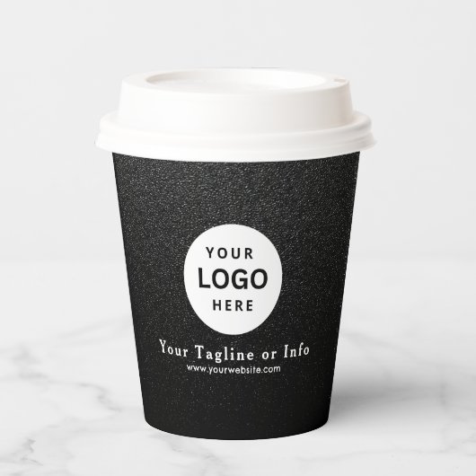 Business Logo Professional Paper Cup Papieren Bekers (Voorkant)