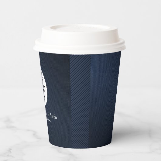 Business Logo Professional Paper Cup Papieren Bekers (Links)