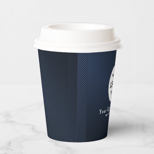 Business Logo Professional Paper Cup Papieren Bekers (Rechts)