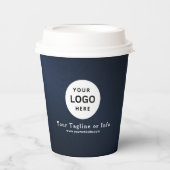 Business Logo Professional Paper Cup Papieren Bekers (Voorkant)