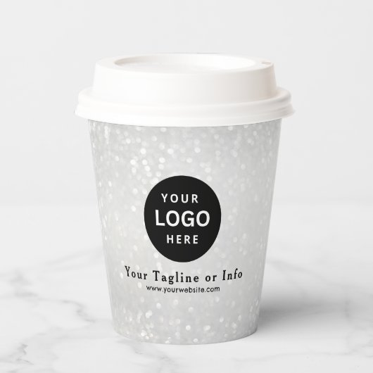Business Logo Professional Paper Cup Papieren Bekers (Voorkant)