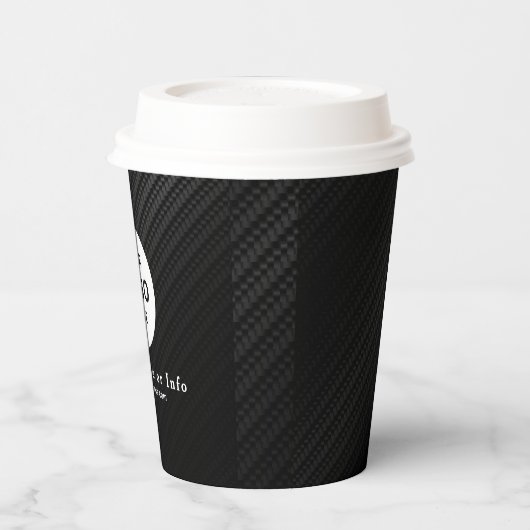 Business Logo Professional Paper Cup Papieren Bekers (Links)