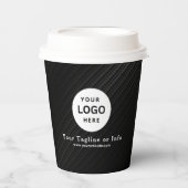 Business Logo Professional Paper Cup Papieren Bekers (Voorkant)