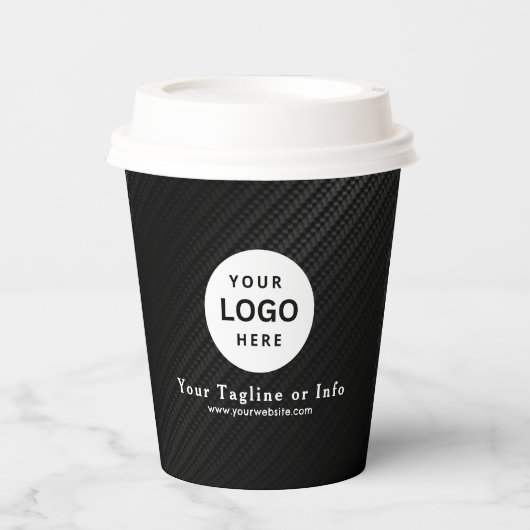 Business Logo Professional Paper Cup Papieren Bekers (Voorkant)