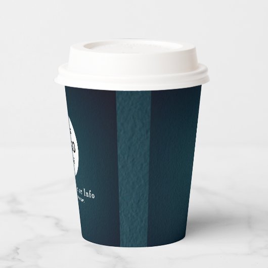 Business Logo Professional Paper Cup Papieren Bekers (Links)