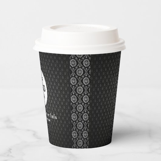 Business Logo Professional Paper Cup Papieren Bekers (Links)