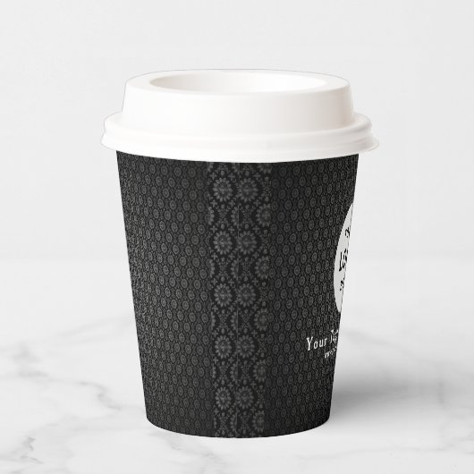 Business Logo Professional Paper Cup Papieren Bekers (Rechts)
