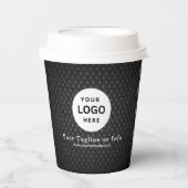 Business Logo Professional Paper Cup Papieren Bekers (Voorkant)