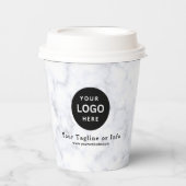 Business Logo Professional Paper Cup Papieren Bekers (Voorkant)