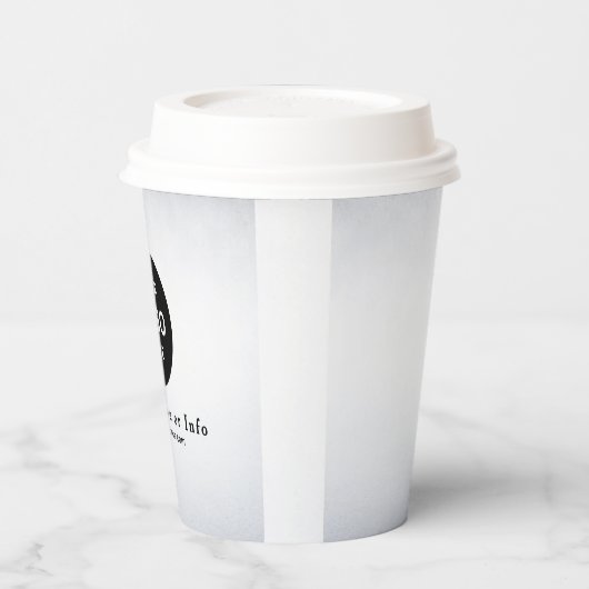 Business Logo Professional Paper Cup Papieren Bekers (Links)