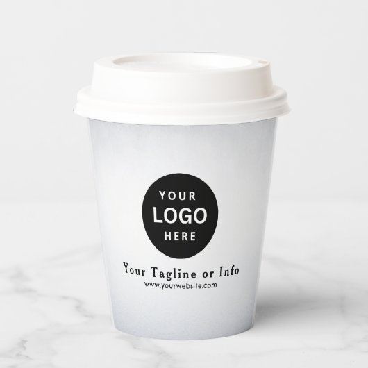 Business Logo Professional Paper Cup Papieren Bekers (Voorkant)