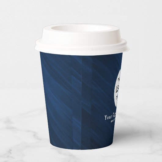 Business Logo Professional Paper Cup Papieren Bekers (Rechts)