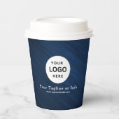 Business Logo Professional Paper Cup Papieren Bekers (Voorkant)