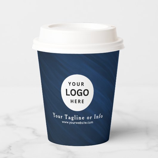 Business Logo Professional Paper Cup Papieren Bekers (Voorkant)