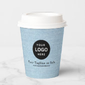 Business Logo Professional Paper Cup Papieren Bekers (Voorkant)