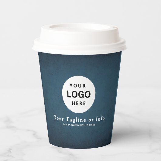 Business Logo Professional Paper Cup Papieren Bekers (Voorkant)
