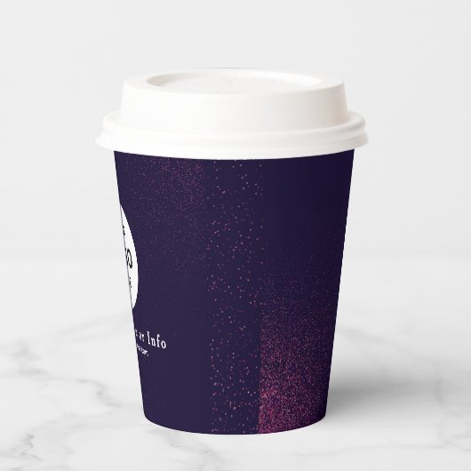 Business Logo Professional Paper Cup Papieren Bekers (Links)