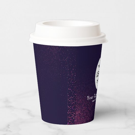 Business Logo Professional Paper Cup Papieren Bekers (Rechts)