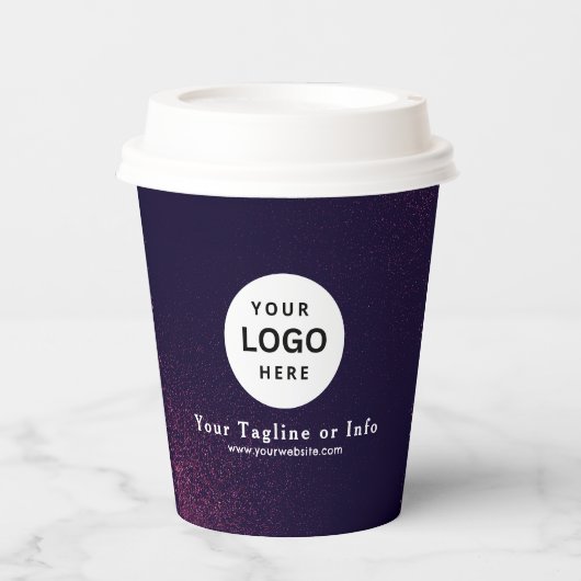 Business Logo Professional Paper Cup Papieren Bekers (Voorkant)