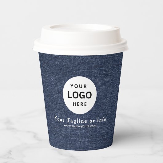 Business Logo Professional Paper Cup Papieren Bekers (Voorkant)