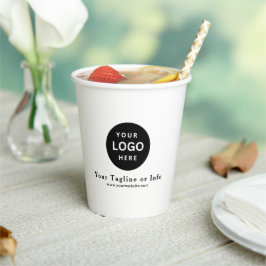 Business Logo Professional Paper Cup Papieren Bekers