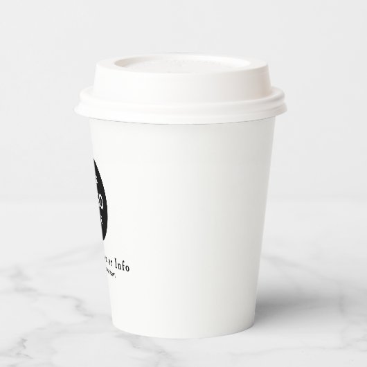 Business Logo Professional Paper Cup Papieren Bekers (Links)