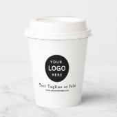 Business Logo Professional Paper Cup Papieren Bekers (Voorkant)