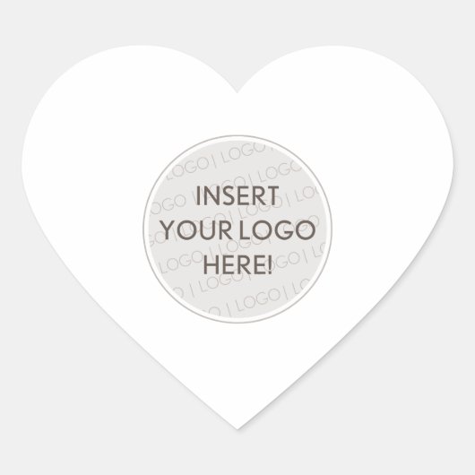 BUSINESS LOGO professional simple modern packaging Hart Sticker (Voorkant)