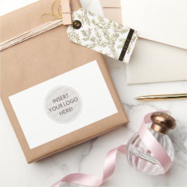 BUSINESS LOGO professional simple modern packaging Rechthoekige Sticker