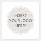 BUSINESS LOGO professional simple modern packaging Vierkante Sticker (Voorkant)