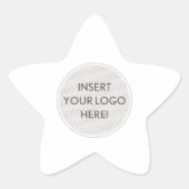 BUSINESS LOGO professionele eenvoudige moderne ver Ster Sticker (Voorkant)