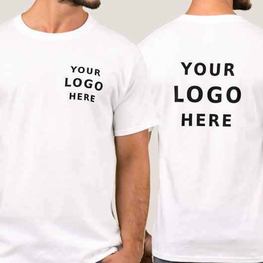 Business Logo Promoot uw merk Simple Minimalist T-shirt