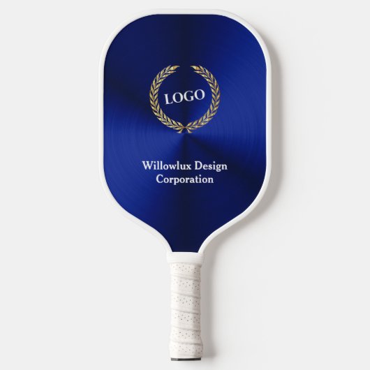 Business Logo Promotion Company Blue  Pickleball Paddle (Voorkant)