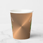 Business Logo Promotion Company Copper Papieren Bekers (Links)