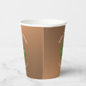 Business Logo Promotion Company Copper Papieren Bekers (Rechts)