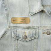 Business Logo Promotion Company Gold Naamplaatje (In situ)