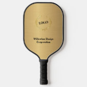 Business Logo Promotion Company Gold Pickleball Paddle (Voorkant)