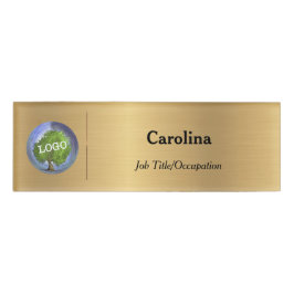 Business Logo Promotion Company Magnetic Gold Naambadge