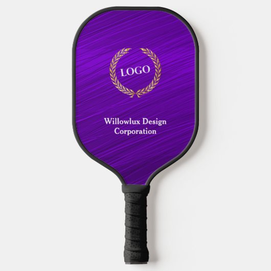 Business Logo Promotion Company Paars Pickleball Paddle (Voorkant)