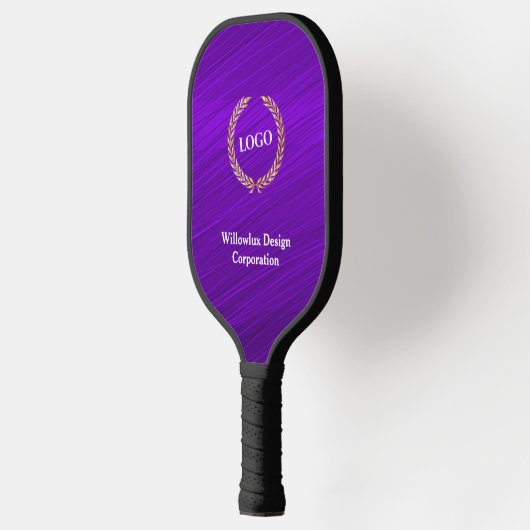 Business Logo Promotion Company Paars Pickleball Paddle (Links)