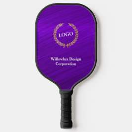 Business Logo Promotion Company Paars Pickleball Paddle