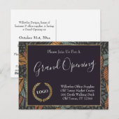 Business Logo Promotion Company verliest Gold Briefkaart (Voorkant / Achterkant)