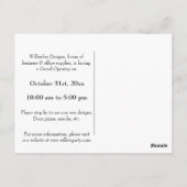 Business Logo Promotion Company verliest Gold Briefkaart (Achterkant)